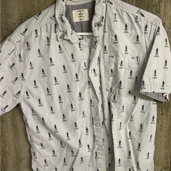 Artis Gray Men's Shirt with Nautical Pattern - Picture 1 of 2